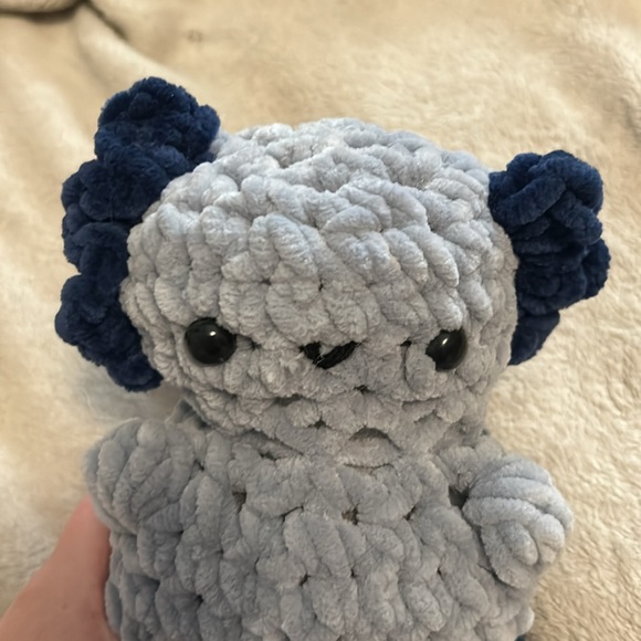 Crochet Axolotl Stuffed Animal - Picture 3 of 4